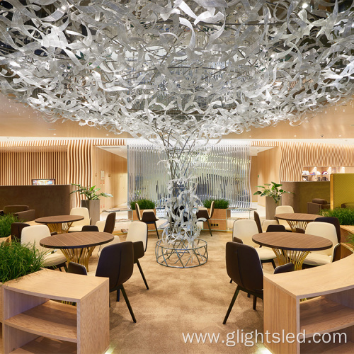 Hotel lobby luxury modern banquet chandelier pendant lamp